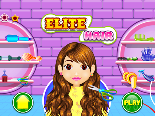 Hairdresser salon girls games