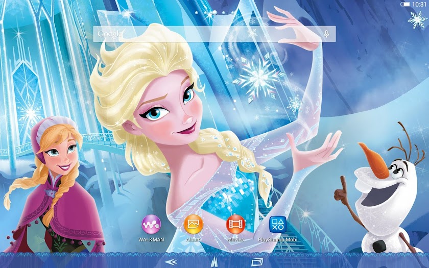 XPERIA™ DisneyFrozenElsa Theme Screen 3