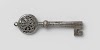 Venetian key with barrel shank