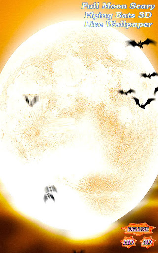 【免費個人化App】Full Moon Scary Flying Bats 3D-APP點子