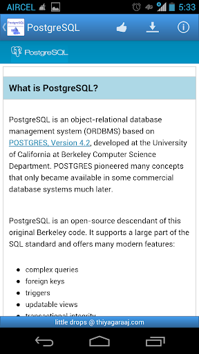 【免費書籍App】PostgreSQL Documentation-APP點子