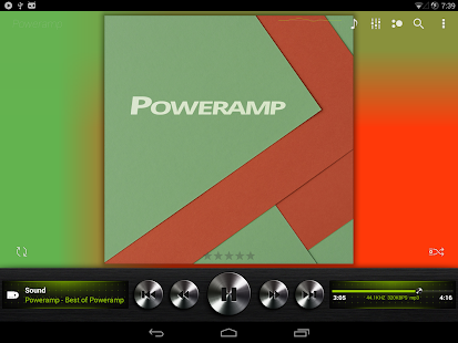 download Skin for Poweramp Dark Metal free