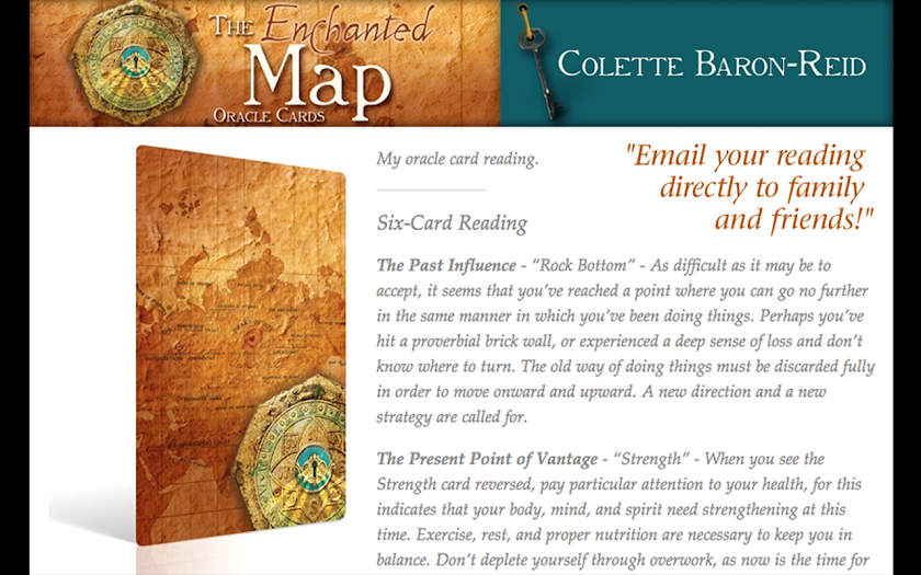 Enchanted Map Oracle Cards Screen 3