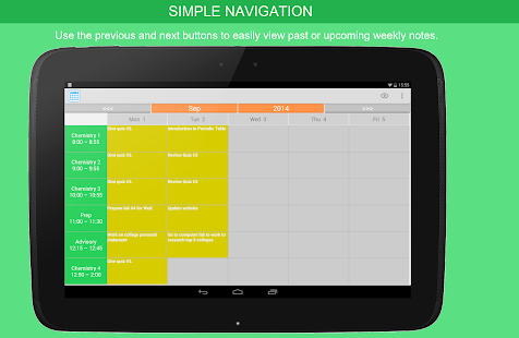 Class Calendar for teachers