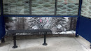 Winter's Day Bus Stop Mural -  Sand Point Way Ne