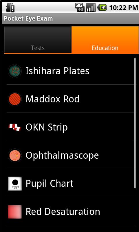 Pocket Eye Exam Screen 2