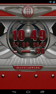 Digi Clock Widget Red Elephant - náhled