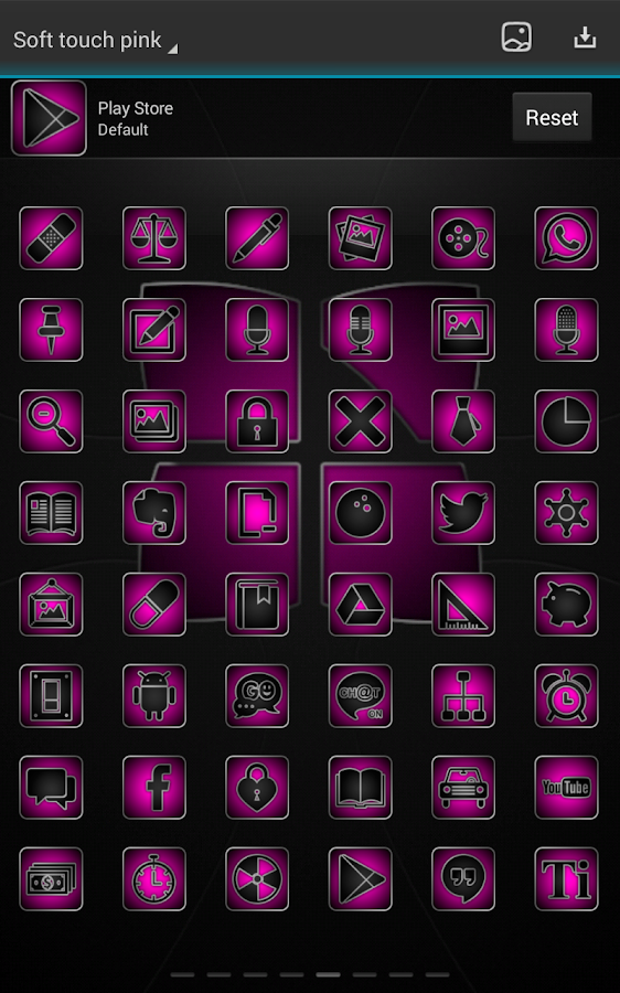 Next launcher theme Soft pink - screenshot