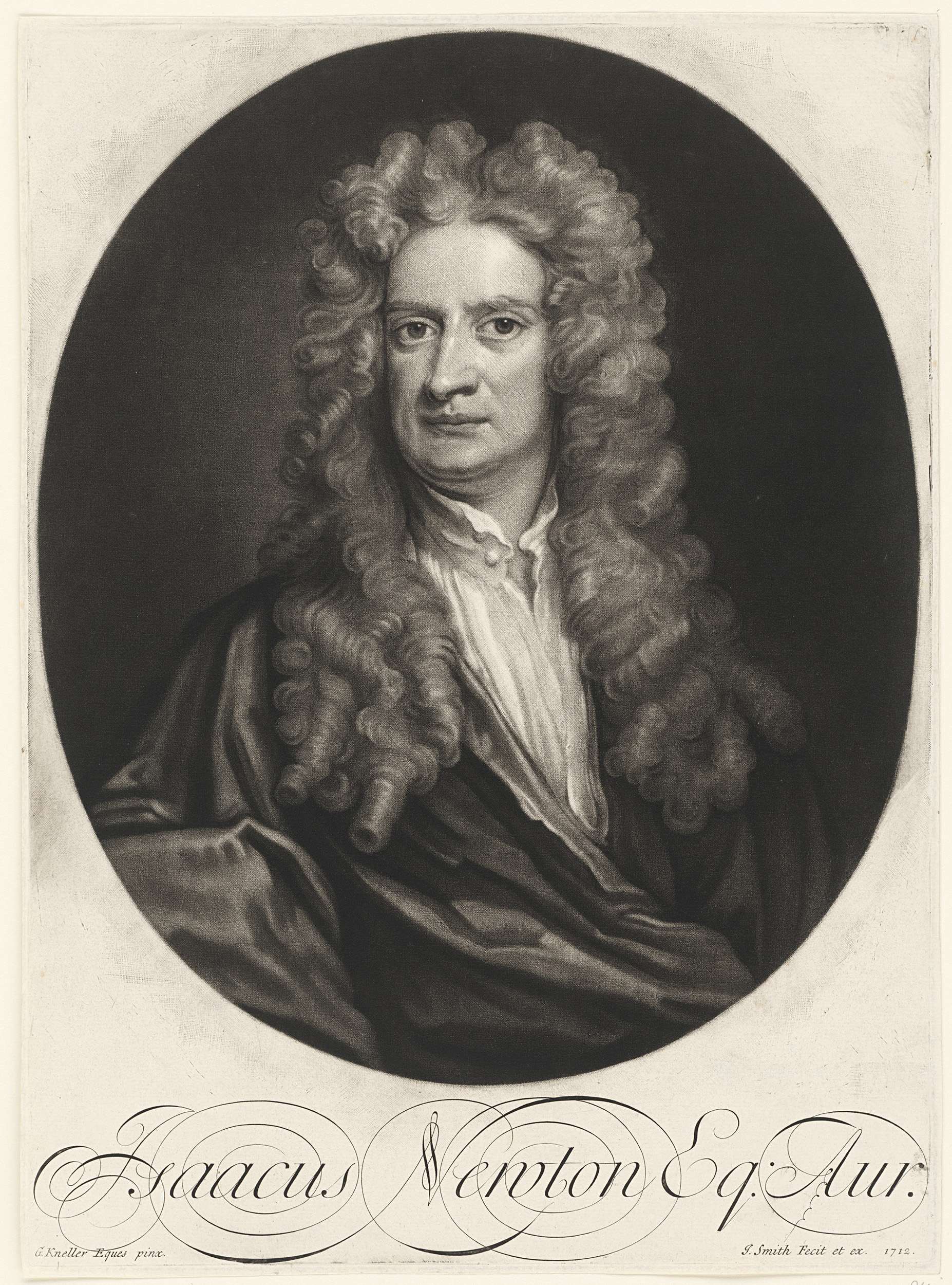 Portret Isaac Newton