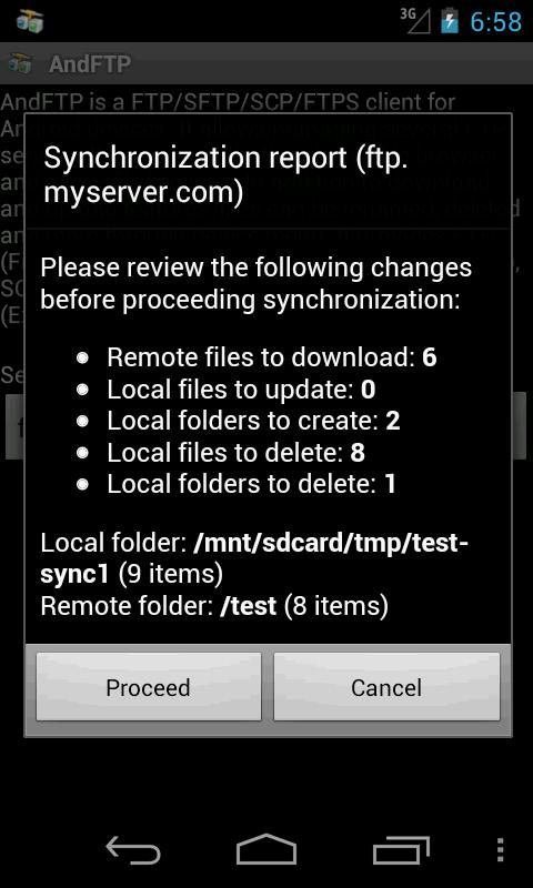    AndFTPPro- screenshot  