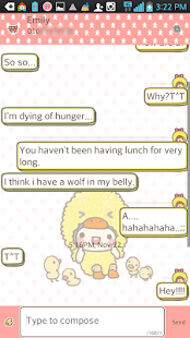 bebe_chick go sms theme Screenshots 1