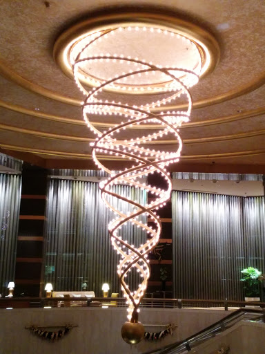 DNA Spiral Twist Light Sculpture 