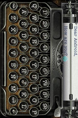 Android application TypeWriter screenshort