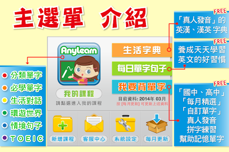 AnyLearn 英文便利學 + 真人發音字典