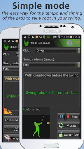 Mobile Golf Tempo Training Aid