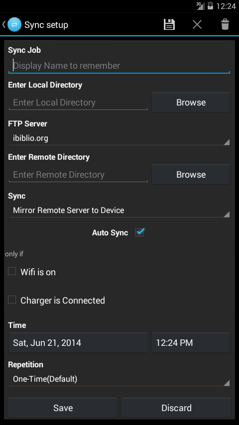 FSyncPro FTP Client Screen 3