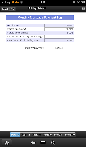 Mortgage Payments Tracker
