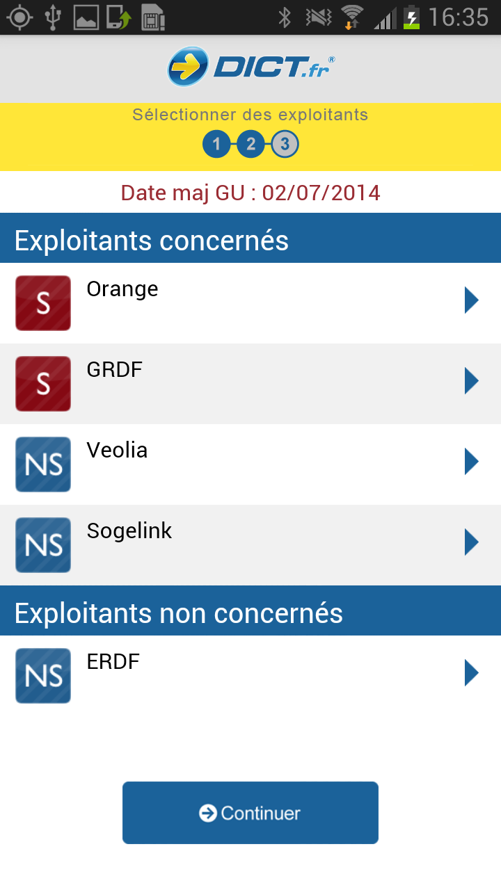 DICT.fr Mobile Screen 3