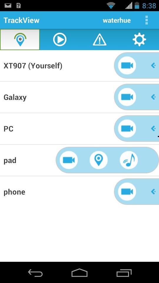 TrackView Pro Screen 2