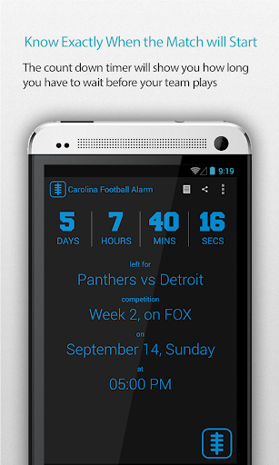 Carolina Football Alarm Pro