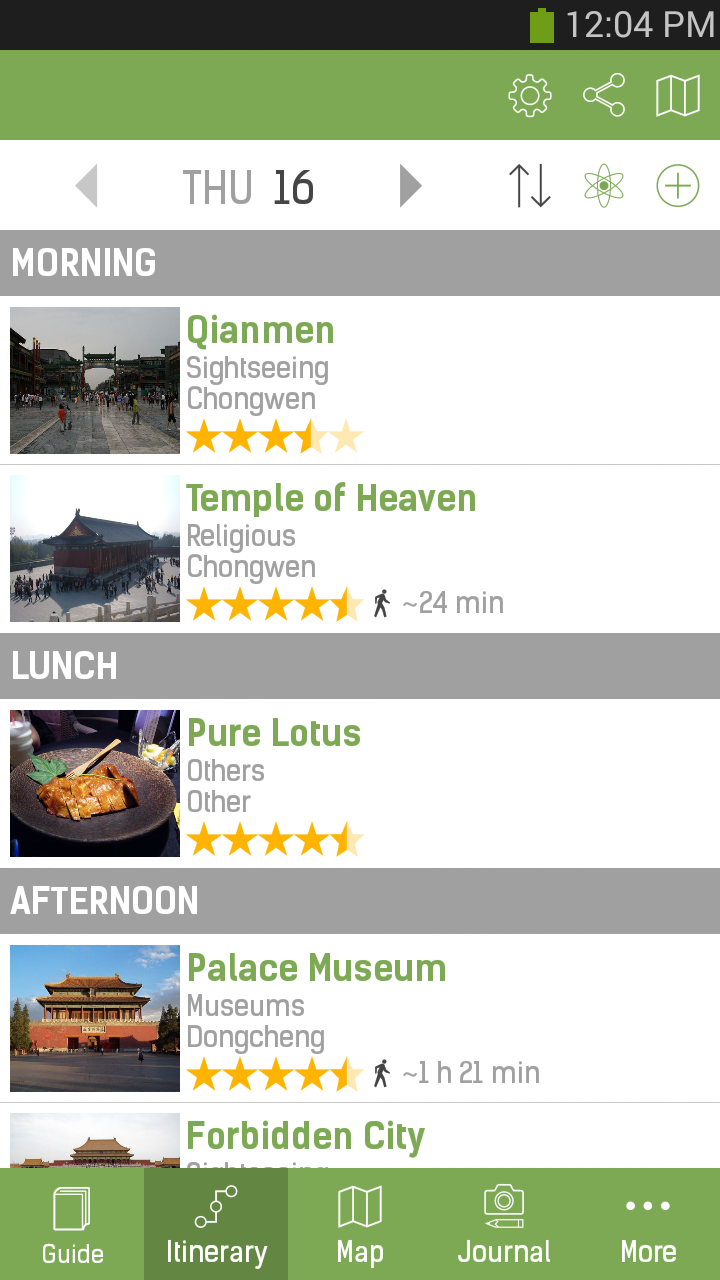 Beijing Travel Guide – mTrip Screen 3