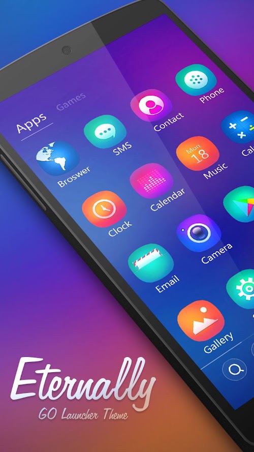 Android application Eternally GO Launcher Theme screenshot