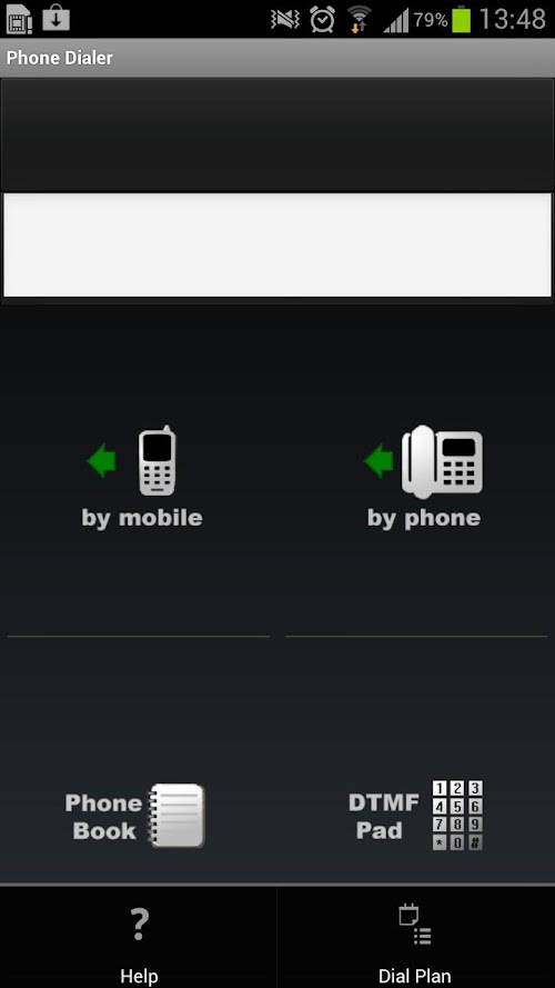 Android application Phone Dialer screenshort