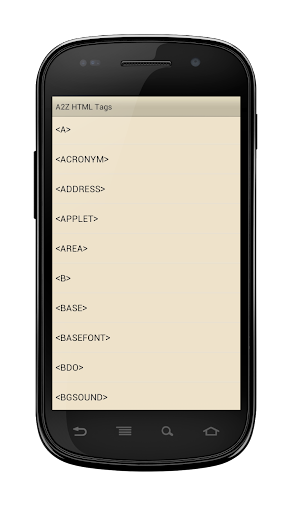 【免費書籍App】A2Z HTML Tags-APP點子