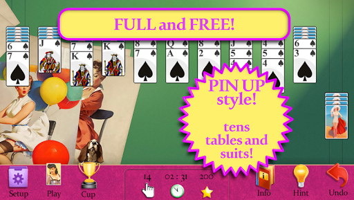 Pin Up Spider Solitaire