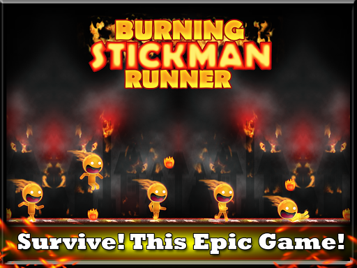 【免費冒險App】Burning Stickman runner  FREE-APP點子