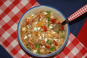 Quinoa Lentil Feta Salad