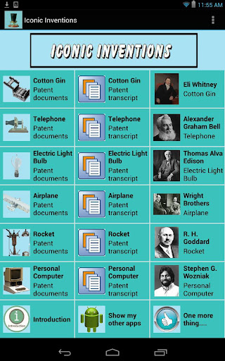 【免費書籍App】Iconic Inventions-APP點子