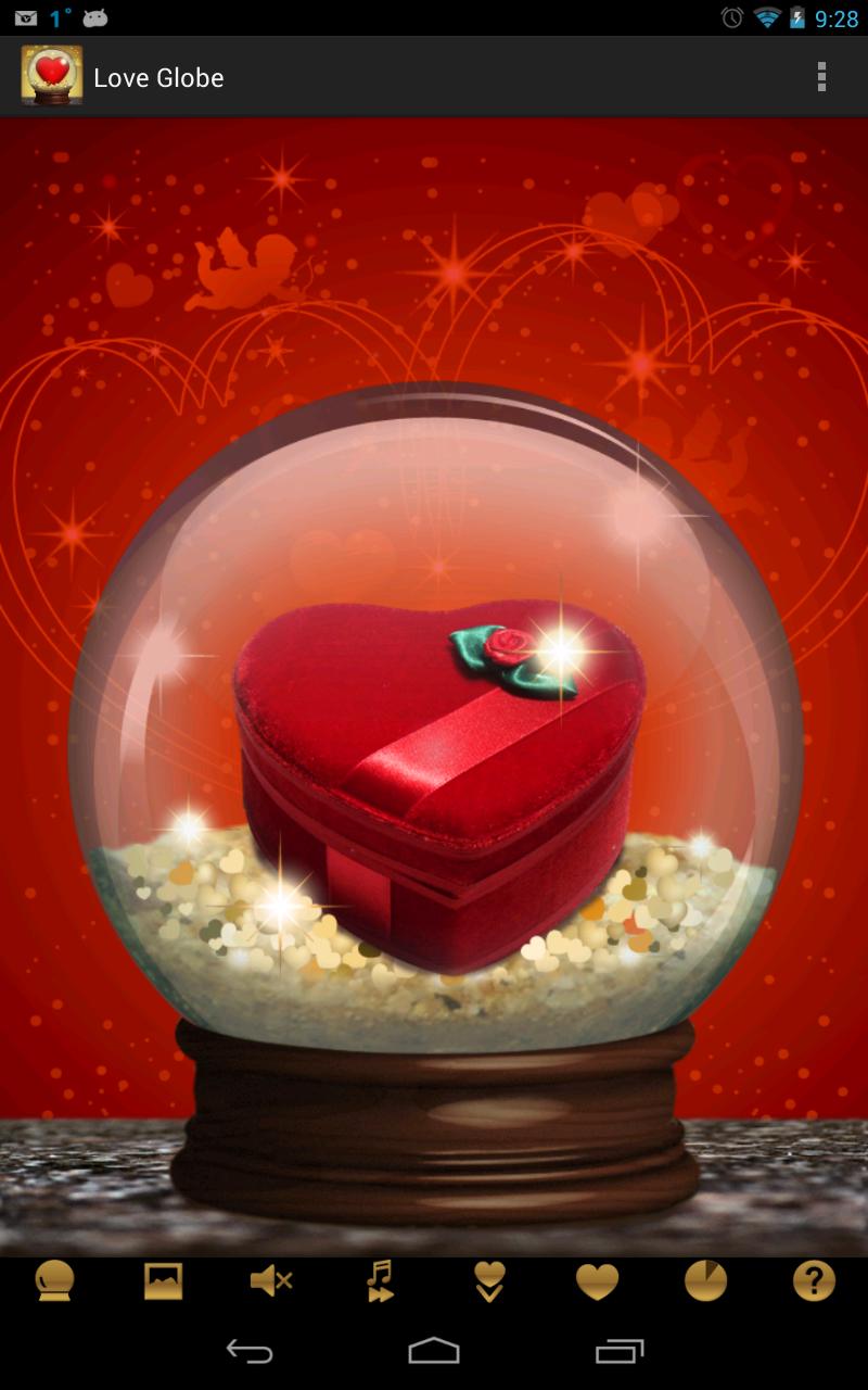 Android application Love Globe screenshort