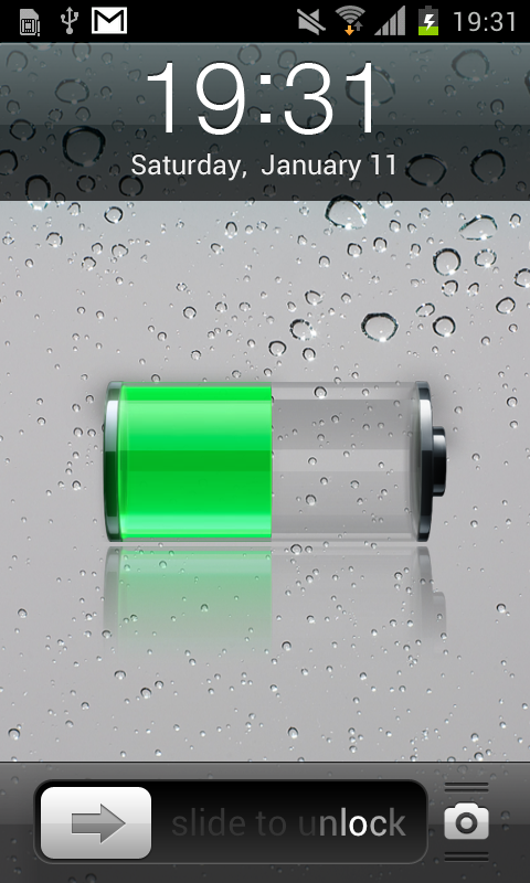 iPhone 5s Lock Screen - screenshot