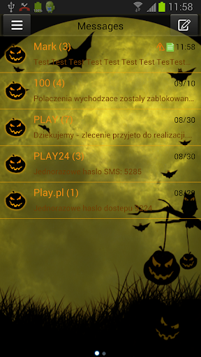 GO SMS Pro Theme Halloween