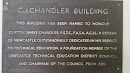 CJ Chandler Building Founding Plaque