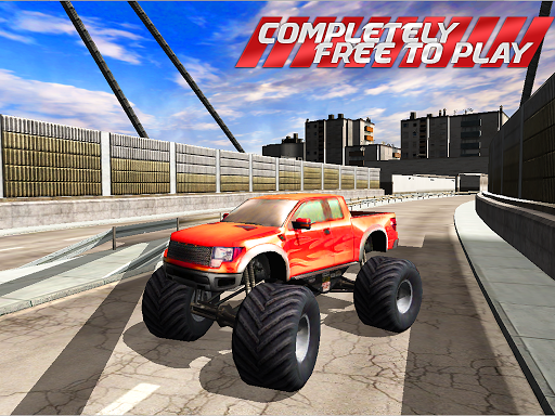 【免費賽車遊戲App】Monster Truck Freeway Insanity-APP點子