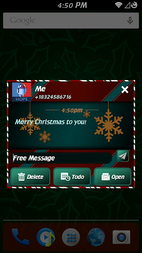 Christmas Colorful for GO SMS