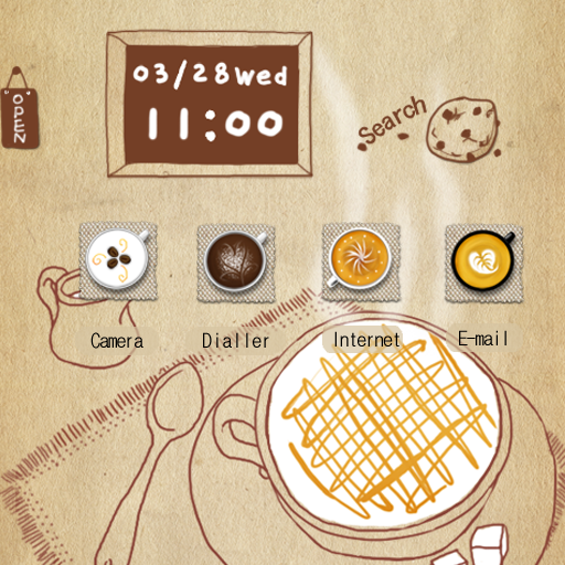 CUKI Theme Warmest a Latte LOGO-APP點子