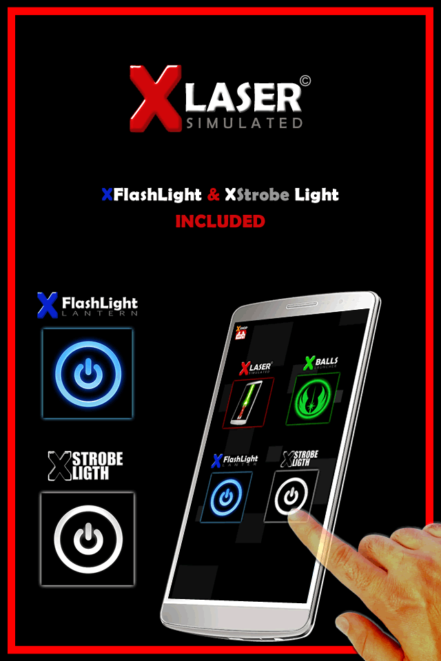 Android application X-Laser Piano Simulated screenshort