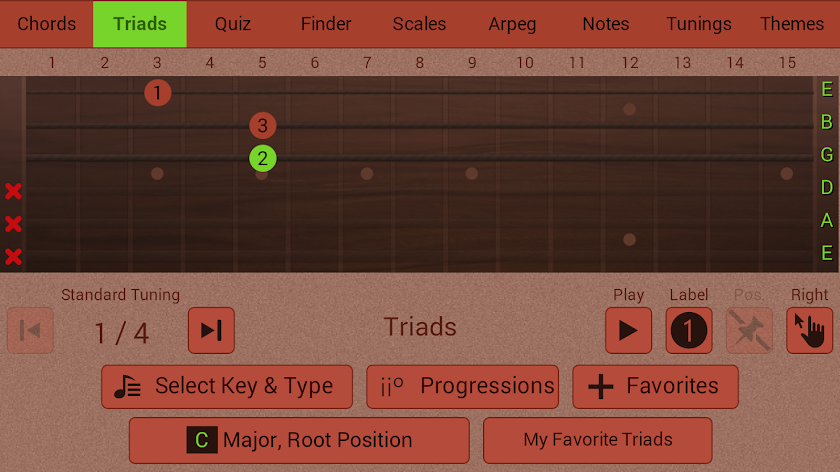 Guitarists Reference Screen 3