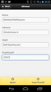 Adressbuch - Schnellsuche Screen 3