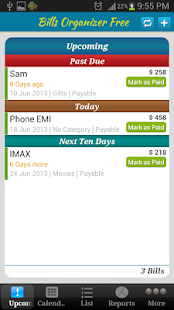 Bills Organizer Free