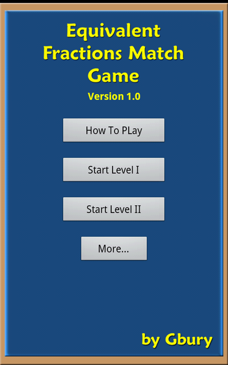 Equivalent Fractions Matching Screen 2