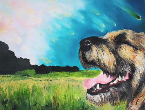<p>
	Happy Dog</p>
<p>
	oil on canvas</p>
<p>
	18x24</p>
<p>
	$750</p>