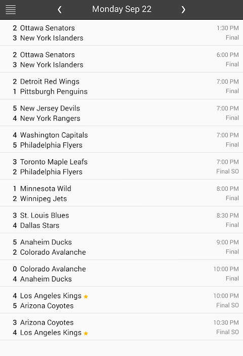 NHL Hockey Schedule & Scoresのおすすめ画像4