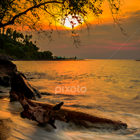 Afternoon before lunar eclipse by Jee Cornelius - Landscapes Sunsets & Sunrises