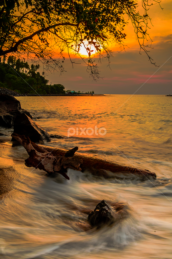Afternoon before lunar eclipse by Jee Cornelius - Landscapes Sunsets & Sunrises