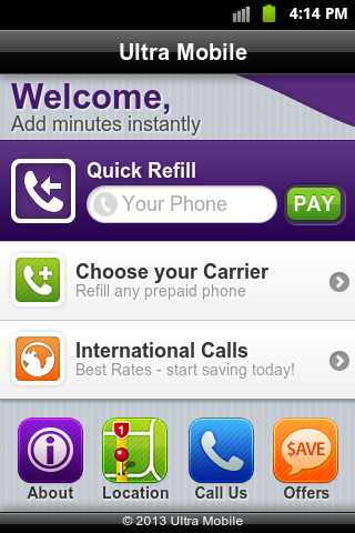 Ultra Mobile Bill Pay