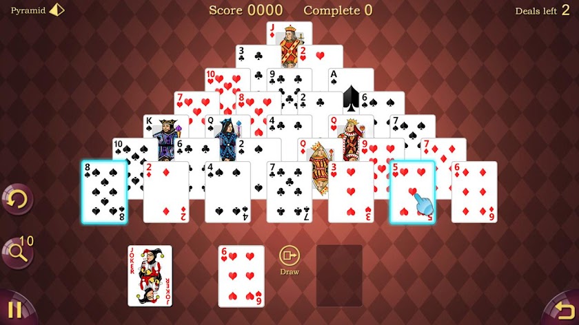 Pyramid Solitaire Screen 2